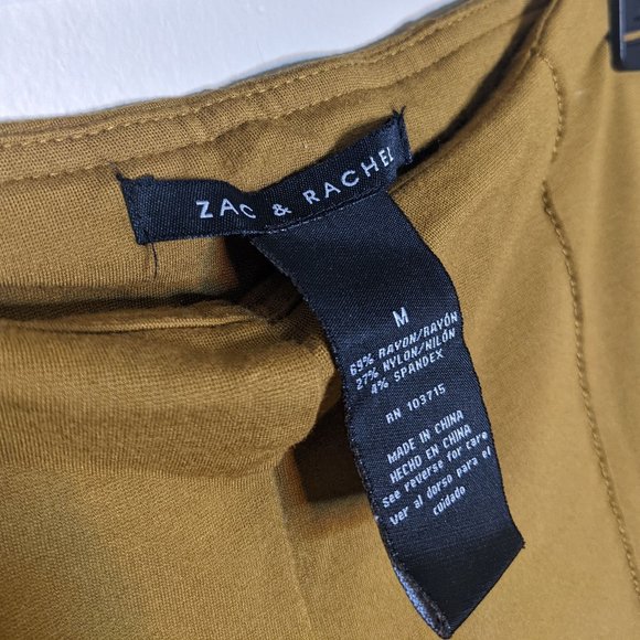 😍Zac & Rachel Mustard Yellow Pointe Leggings - Size Medium - Picture 8 of 10